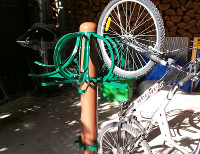cylindrical bike rack